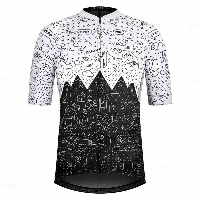 Outdoor Sports Mountain Bike Cycling Jersey Jacket Men's Short Short Sleeve