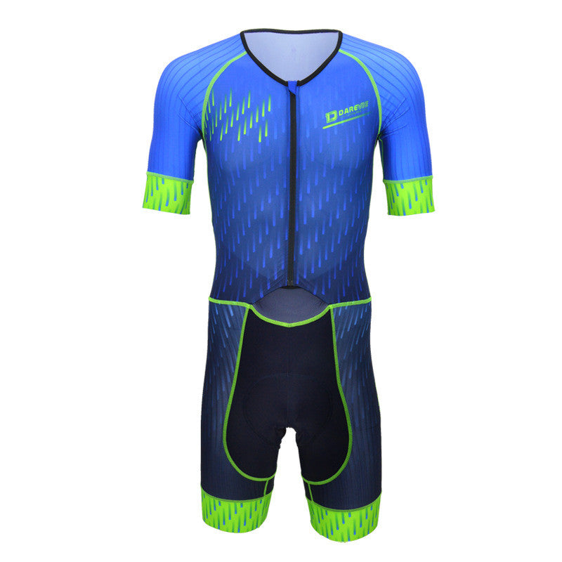 Slim racing bike short-sleeved jumpsuit