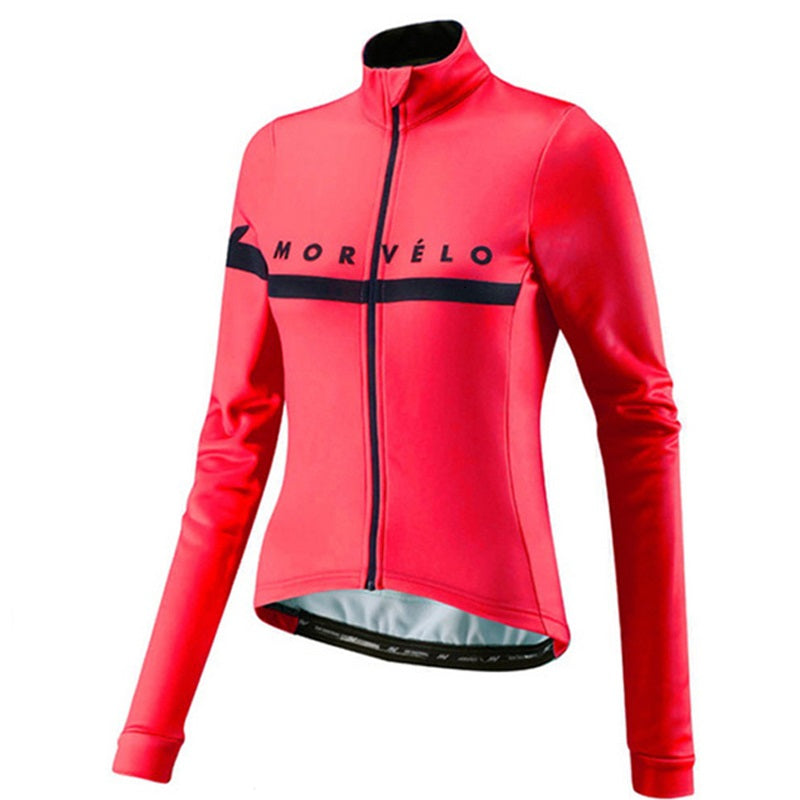 Bicycle long-sleeved fleece warm cycling jersey