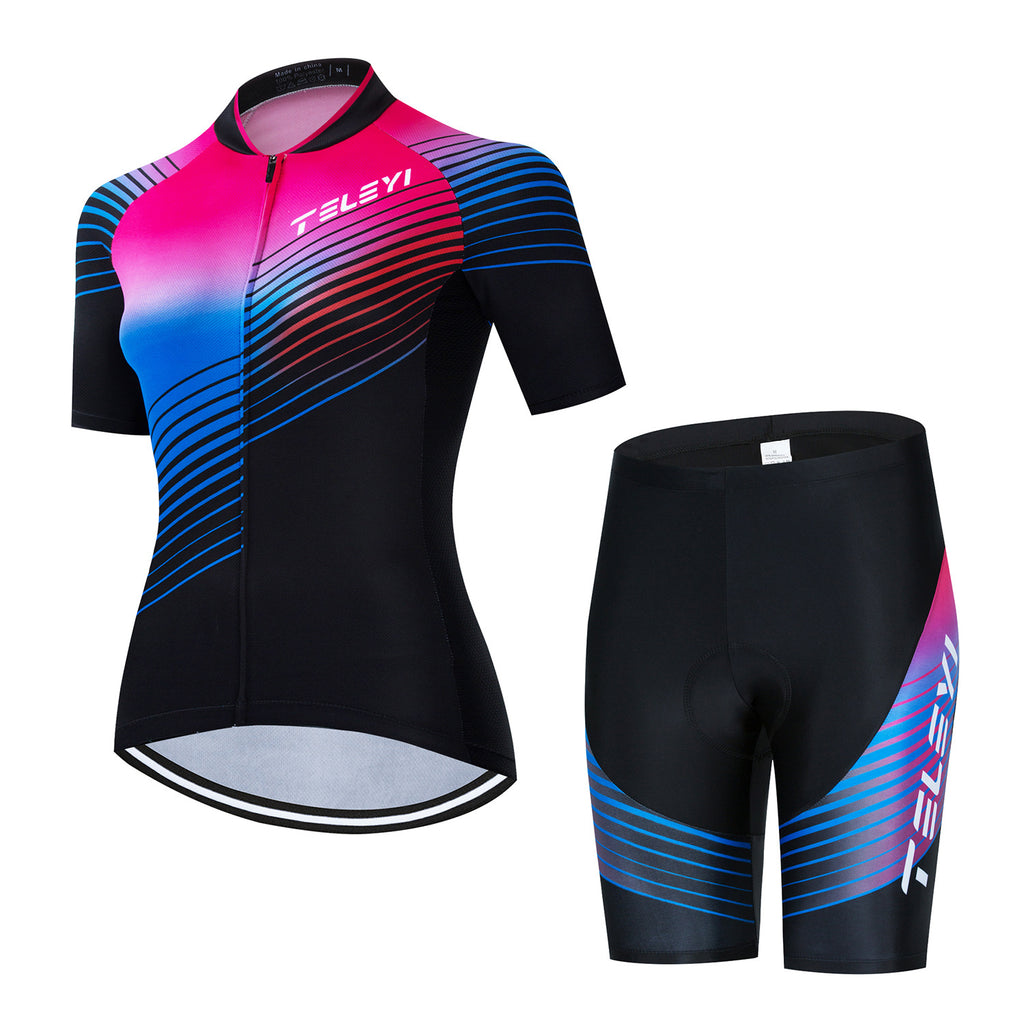 Women'S Short Sleeve Cycling Jersey Short Sleeve Cycling Suit