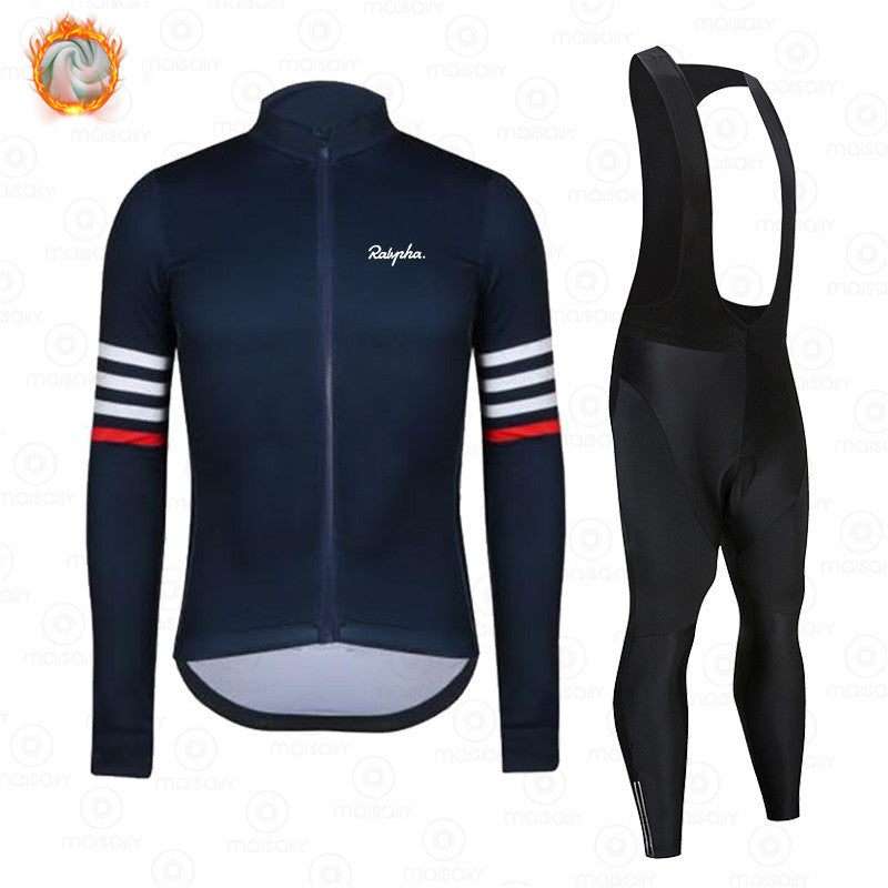 New Spring And Autumn Long-Sleeved Outdoor Cycling Clothes Suit Warm And Breathable Bicycle Outdoor Clothing Wholesale Supply
