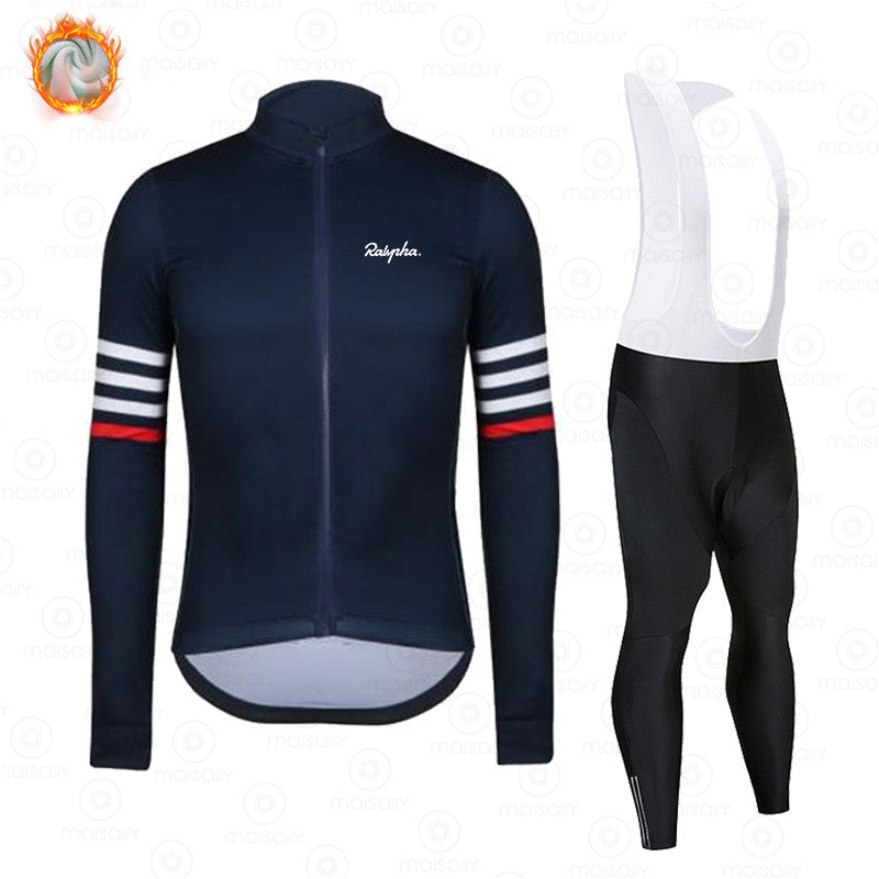 New Spring And Autumn Long-Sleeved Outdoor Cycling Clothes Suit Warm And Breathable Bicycle Outdoor Clothing Wholesale Supply