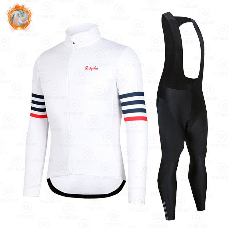 New Spring And Autumn Long-Sleeved Outdoor Cycling Clothes Suit Warm And Breathable Bicycle Outdoor Clothing Wholesale Supply