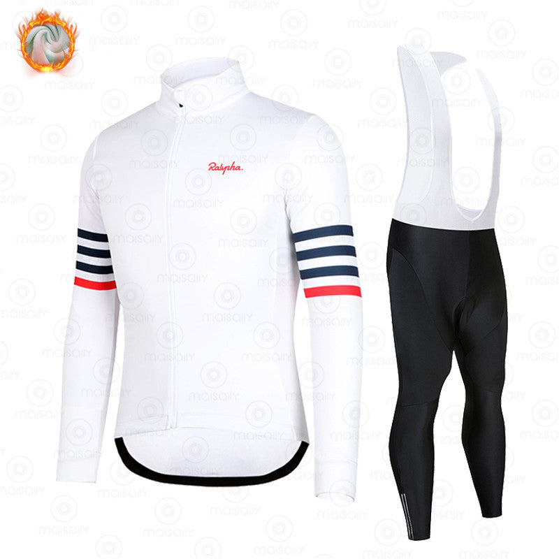New Spring And Autumn Long-Sleeved Outdoor Cycling Clothes Suit Warm And Breathable Bicycle Outdoor Clothing Wholesale Supply