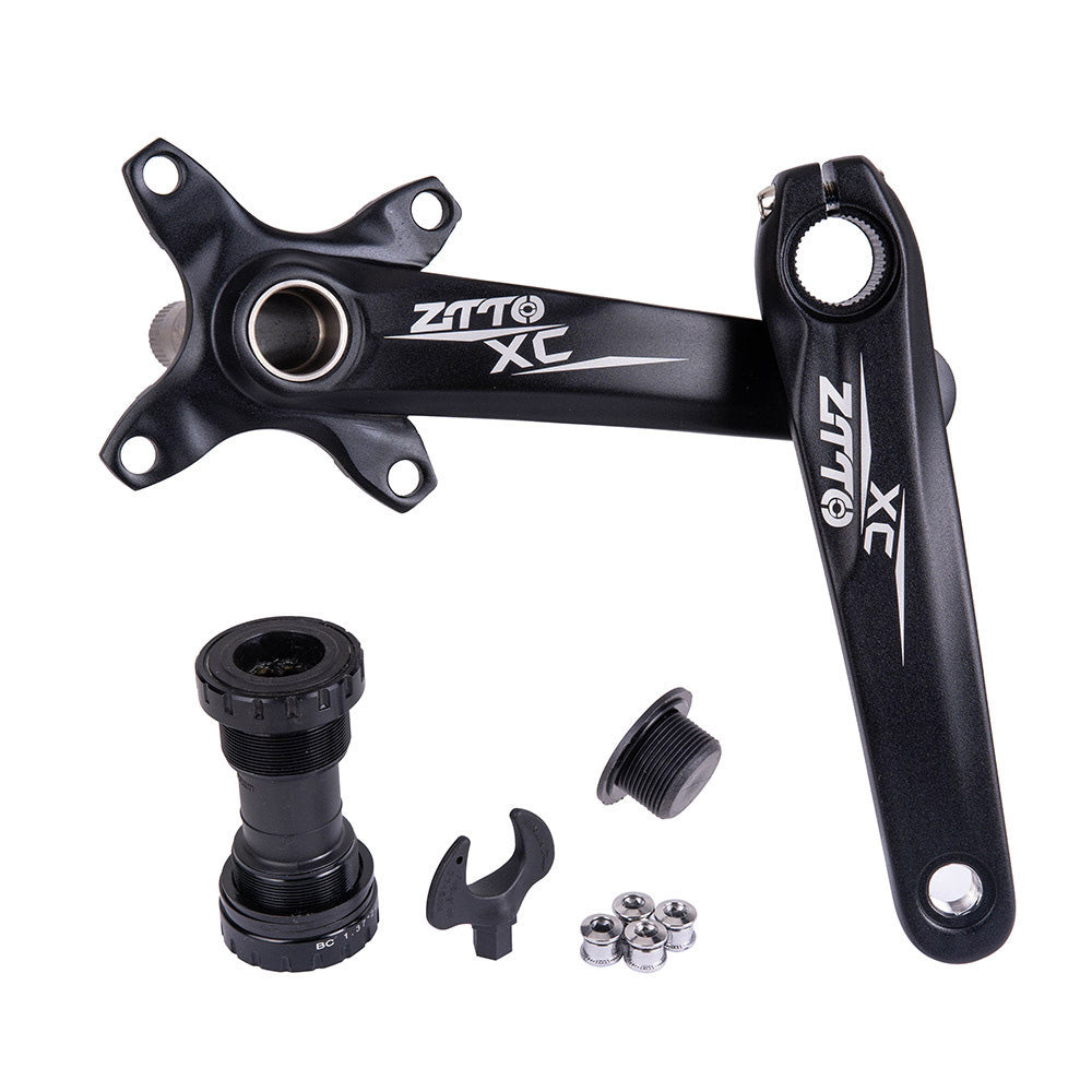 Mountain Bike One-Piece Hollow Crankset Left And Right Cranks