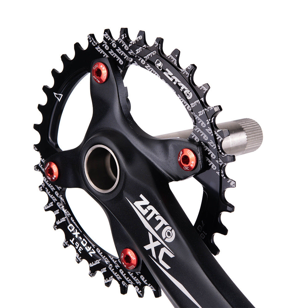 Mountain Bike One-Piece Hollow Crankset Left And Right Cranks
