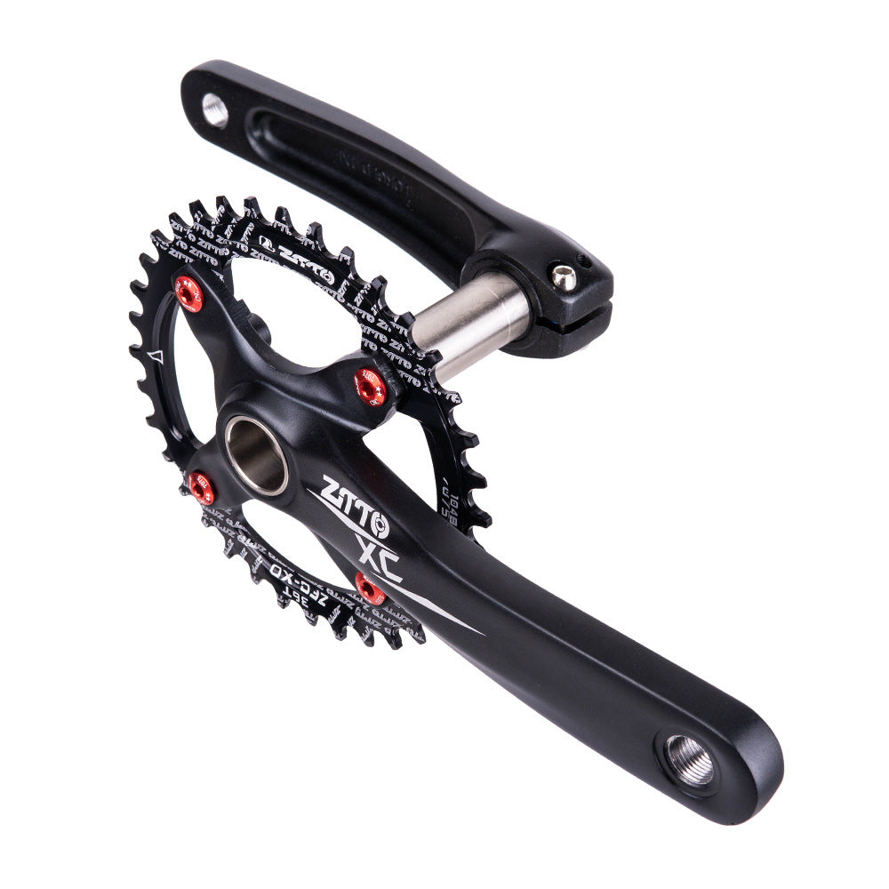 Mountain Bike One-Piece Hollow Crankset Left And Right Cranks