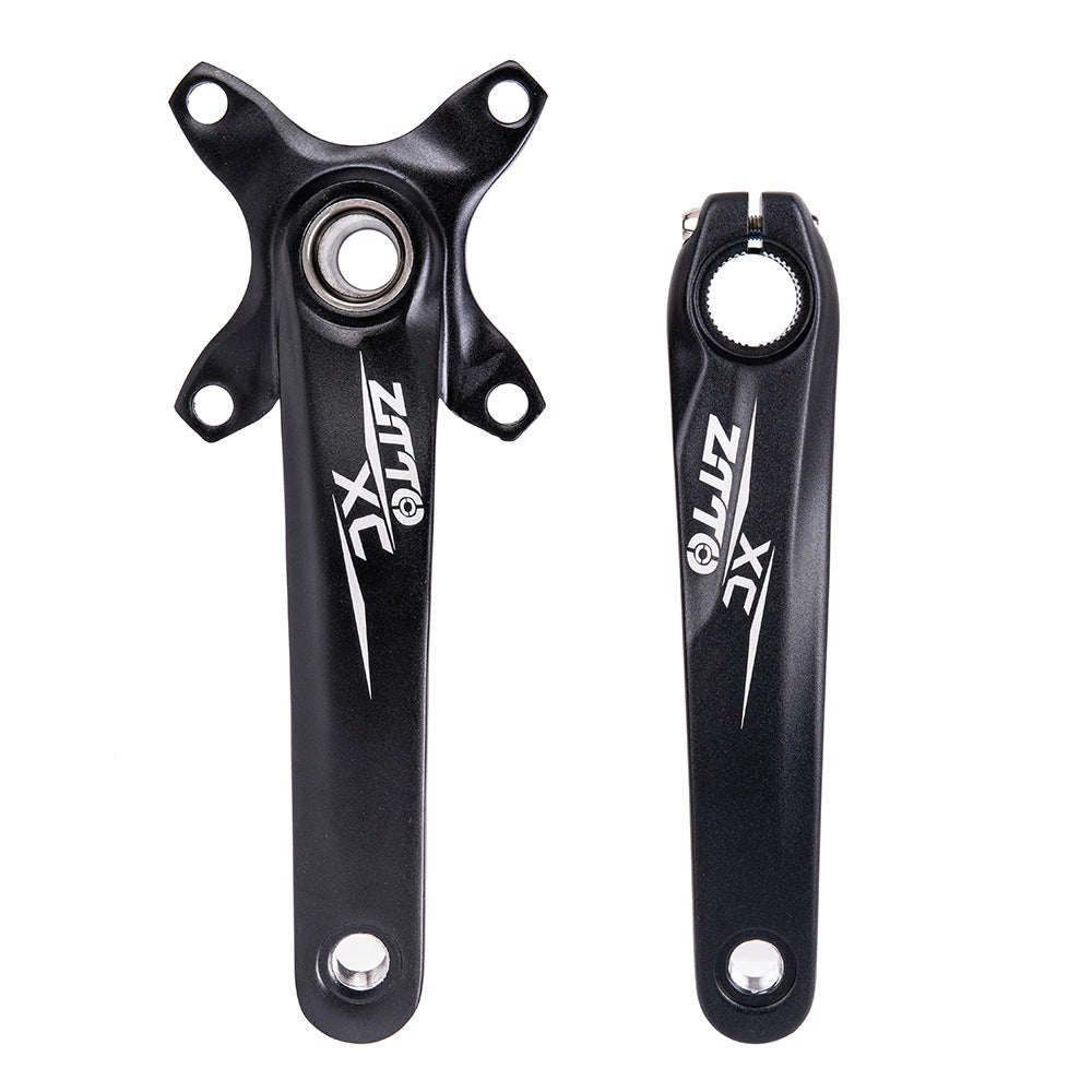 Mountain Bike One-Piece Hollow Crankset Left And Right Cranks