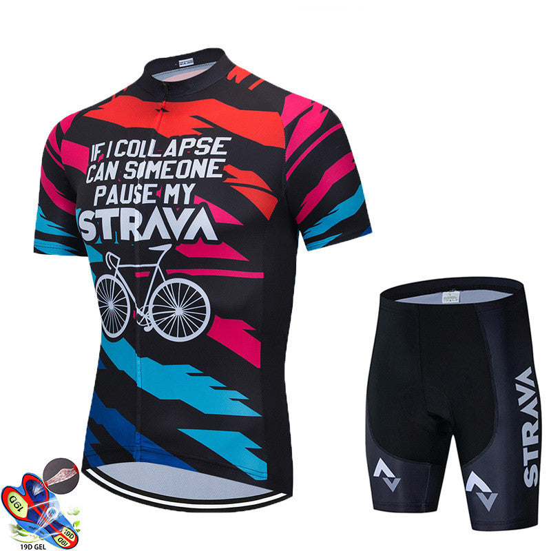 Cycling Suit Short-Sleeved Suit Men'S Summer Mountain Road Bike Cycling Suit Top
