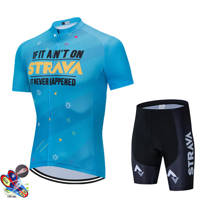 Cycling Suit Short-Sleeved Suit Men'S Summer Mountain Road Bike Cycling Suit Top