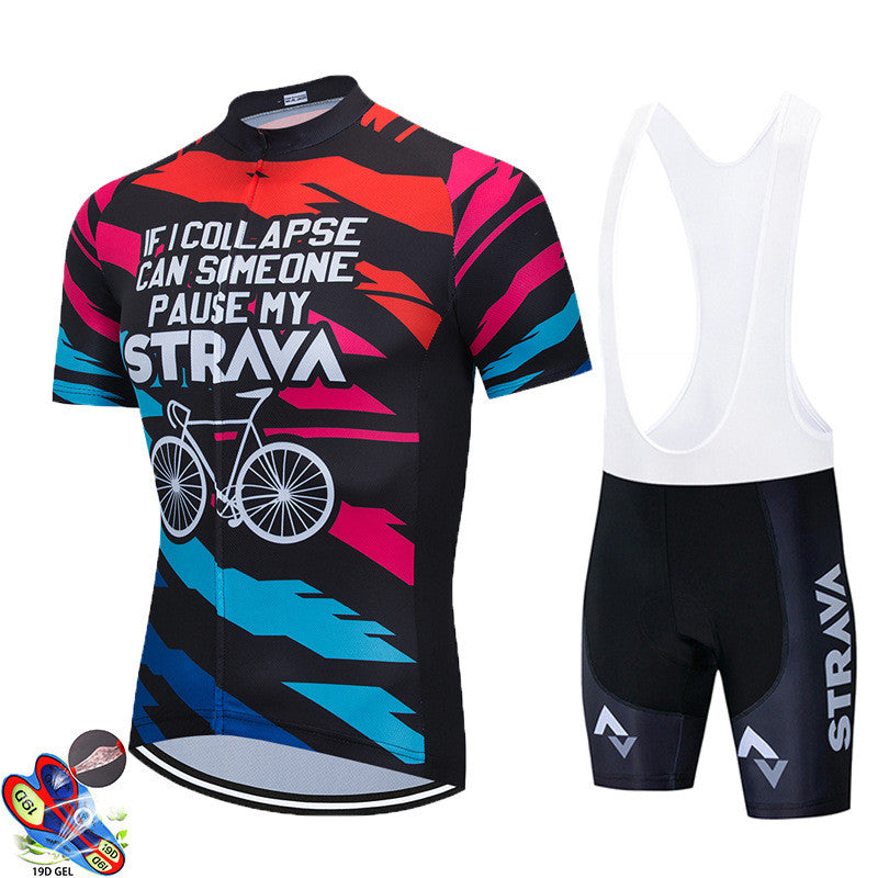 Cycling Suit Short-Sleeved Suit Men'S Summer Mountain Road Bike Cycling Suit Top