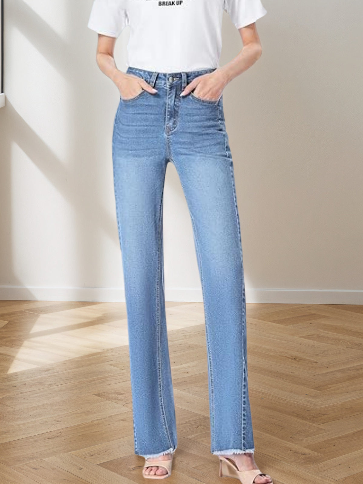 2025 New Women's Jeans, Denim Wide Leg Pants, Suitable For All Seasons