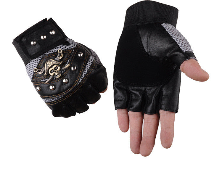 Men's Cycling Mountain Bike Shock Absorbing Thin Half Finger Gloves
