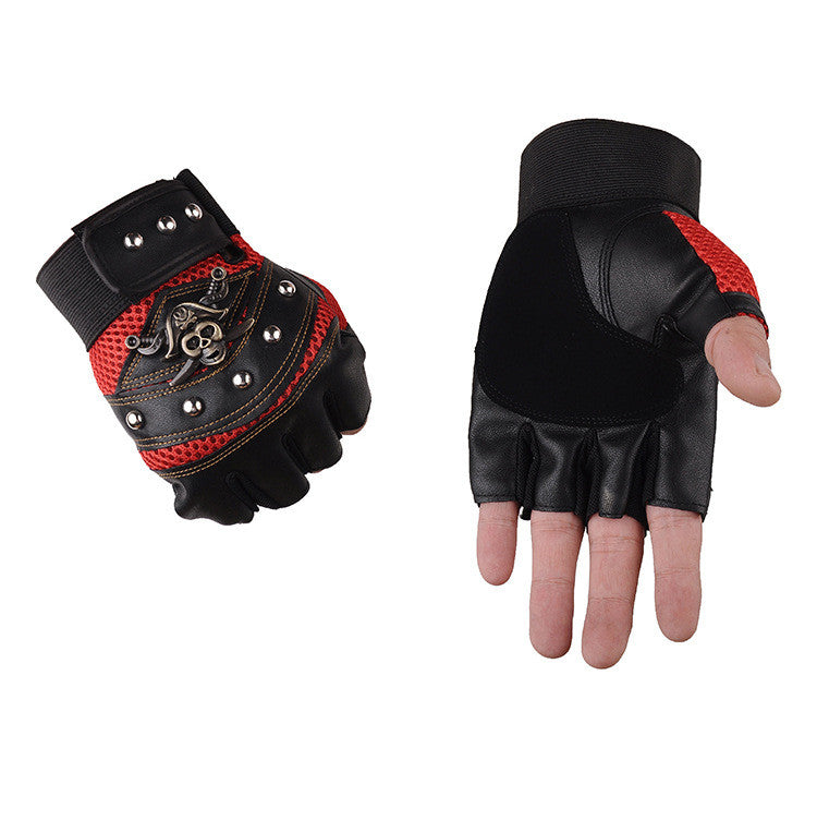 Men's Cycling Mountain Bike Shock Absorbing Thin Half Finger Gloves