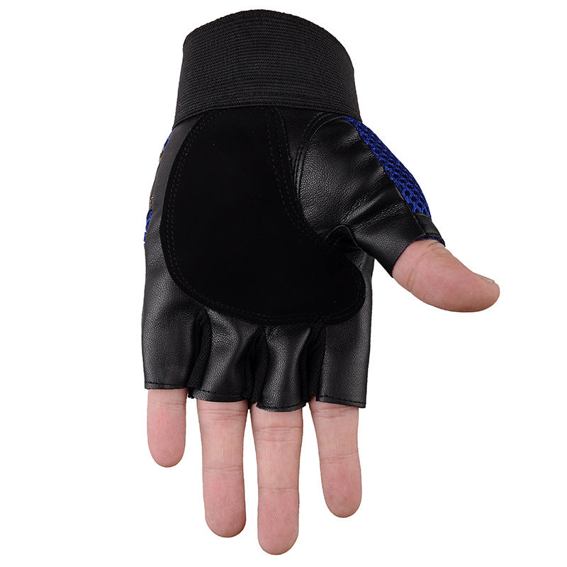 Men's Cycling Mountain Bike Shock Absorbing Thin Half Finger Gloves