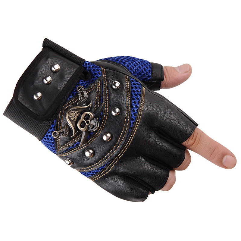 Men's Cycling Mountain Bike Shock Absorbing Thin Half Finger Gloves