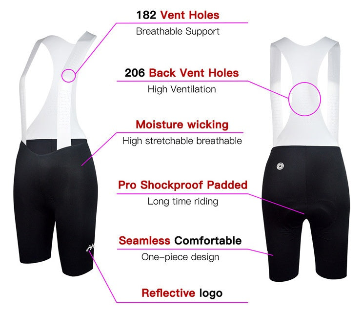 Women's one-piece rubber band cycling shorts