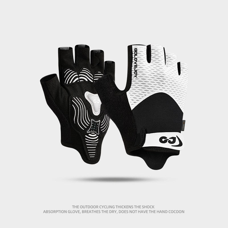 Cycling Gloves Half Finger Outdoor Mountain Bike Shock Absorption Non-slip Breathable