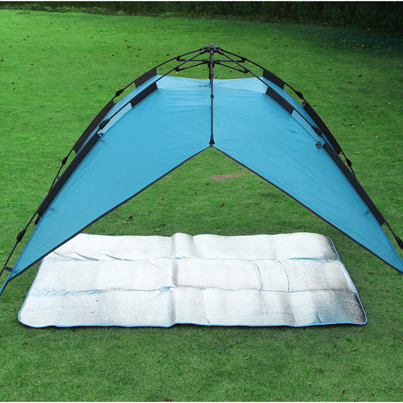 1.5 X 2m Single-sided Aluminum Foil Outdoor Moisture-proof Mat