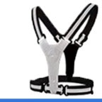 Night Running And Cycling Reflective Vest With Rechargeable Glow
