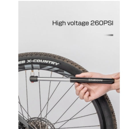 Bicycle Light And Portable Pump Aluminum Alloy High Pressure Mini Air Pump For Bike Cycling Tire Inflator