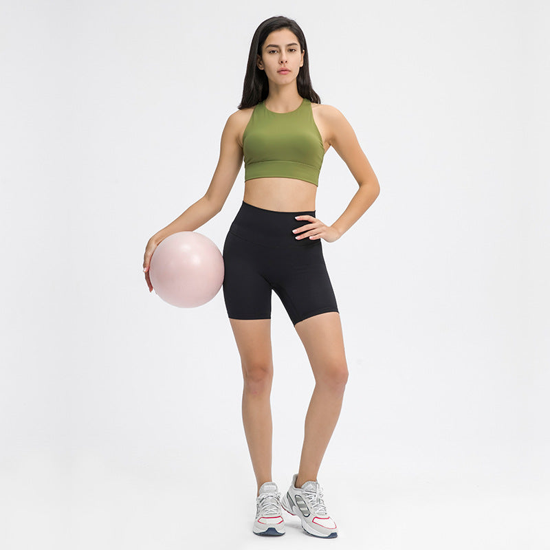Parallel Gear Yoga Shorts Running Fitness High Waist Sports Three-quarter Pants