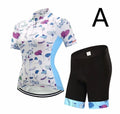 Short-Sleeved Bib Cycling Clothes Suit Bicycle  Wicking Outdoor Clothes