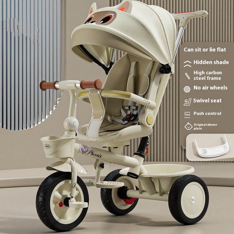 Tricycle Pedal Baby Car Children Lightweight Toy Trolley