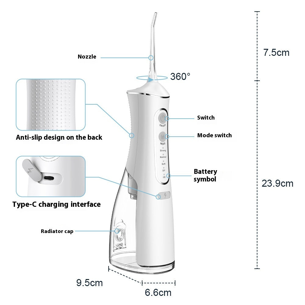 Electric 6-gear Adjustable Portable Oral Flusher