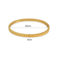 Gear Irregular Wave Buckle Stainless Steel Bracelet
