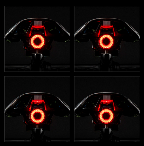 Bicycle Smart Auto Brake Sensing Light IPx6 Waterproof LED Charging Cycling Taillight Bike Rear Light Accessories