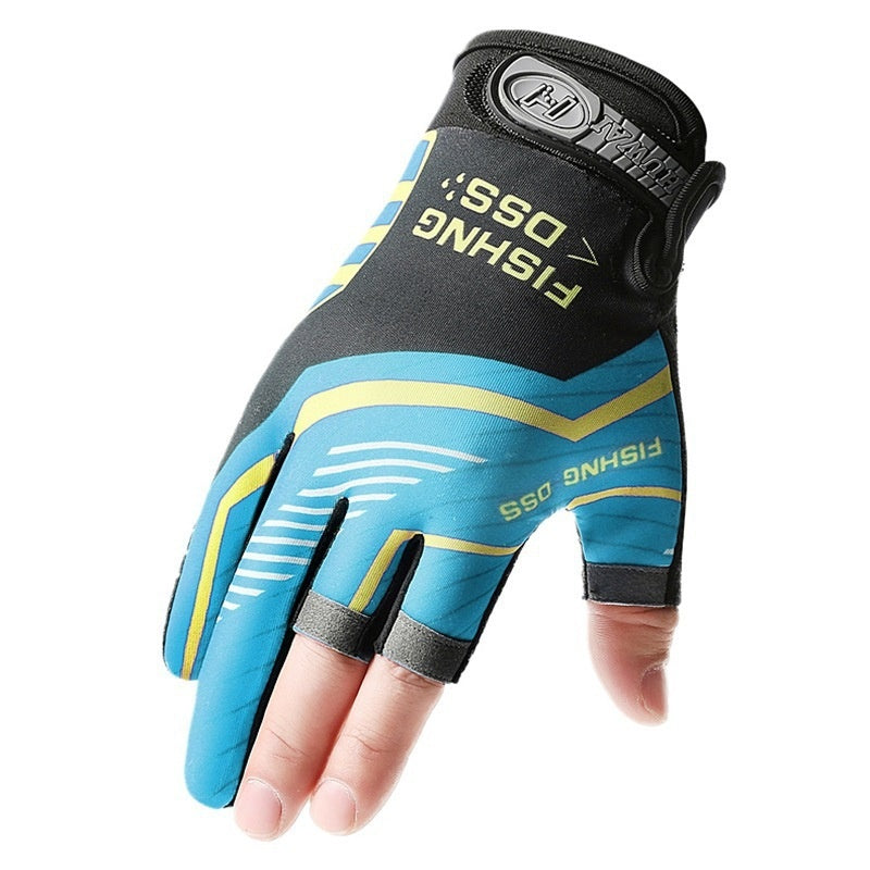 Cycling Lure Fishing Gloves Sun Protection Windproof