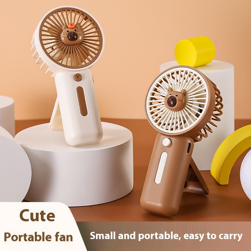 USB Charging Three-gear Cute Guinea Pig Children's Gift Small Handheld Fan