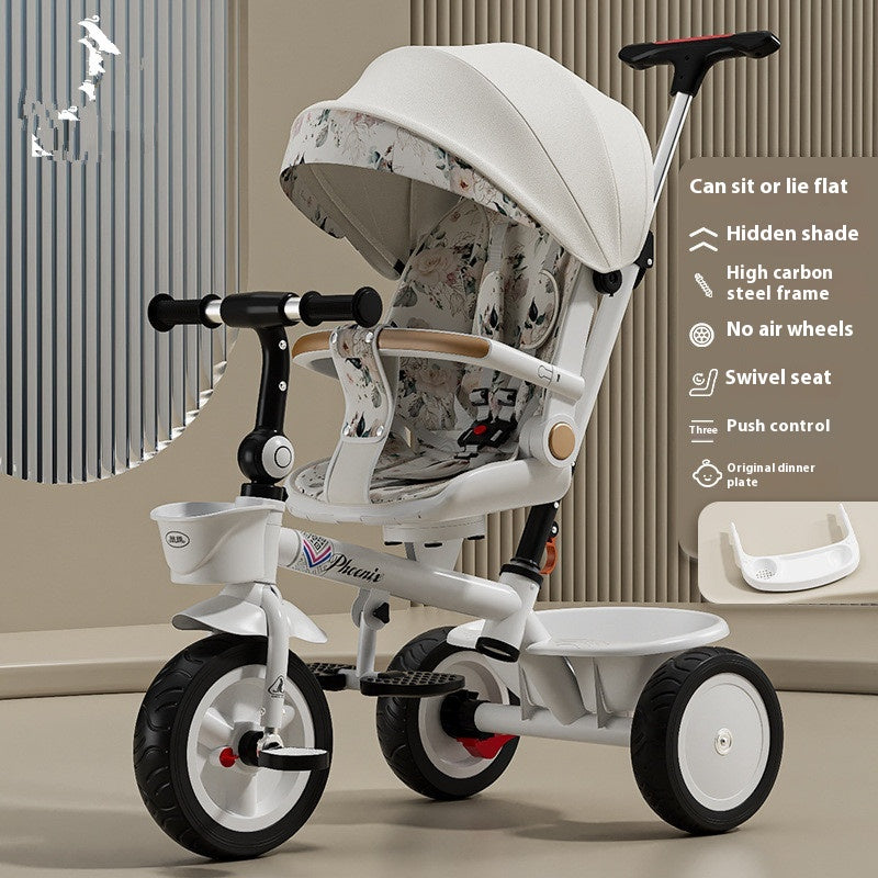 Tricycle Pedal Baby Car Children Lightweight Toy Trolley