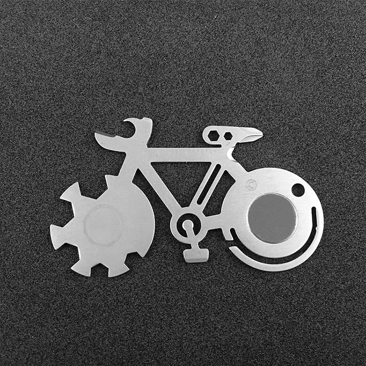 Bike Tool Card Cycling Shaped Repair Tools Multi-purpose Bicycle Repair Wrench With Opener And Keyhole