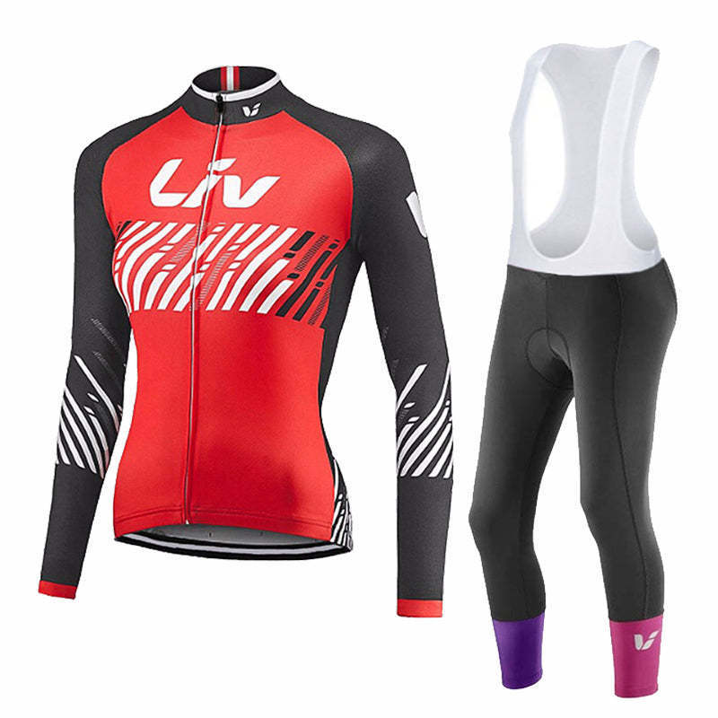 Autumn Long Sleeve Thin Mountain Bike Cycling Clothes Suit