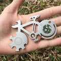 Bike Tool Card Cycling Shaped Repair Tools Multi-purpose Bicycle Repair Wrench With Opener And Keyhole