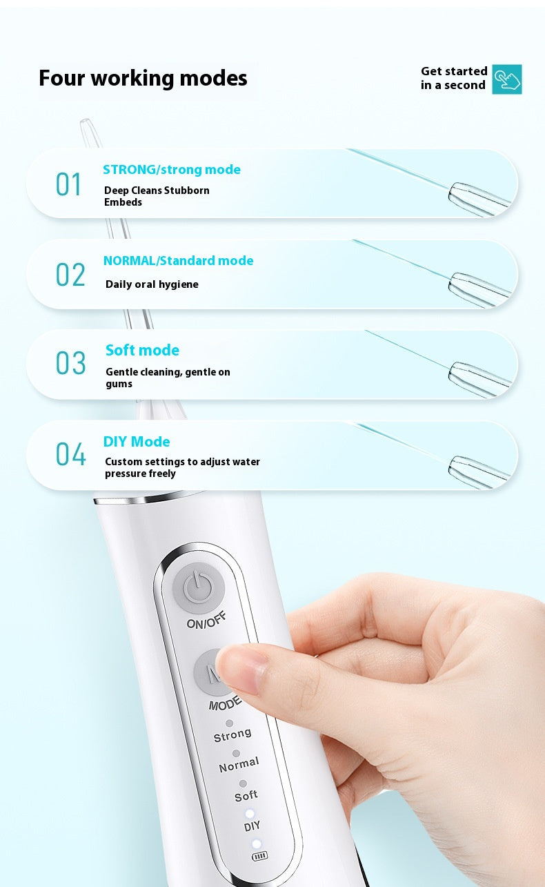 Electric 6-gear Adjustable Portable Oral Flusher