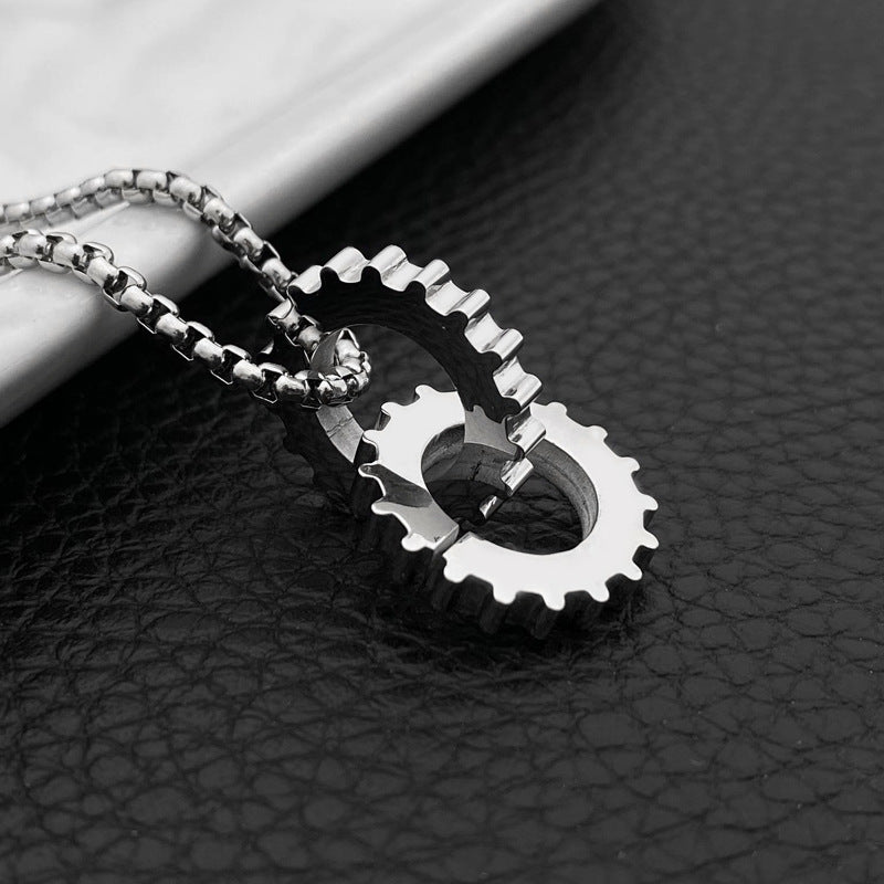 Heavy Industry Machinery Gear Personality Fashion Pendant