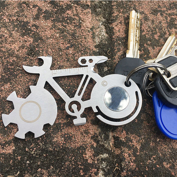 Bike Tool Card Cycling Shaped Repair Tools Multi-purpose Bicycle Repair Wrench With Opener And Keyhole